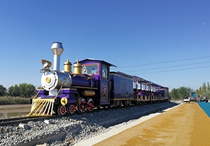 48座紫色款观光小火车