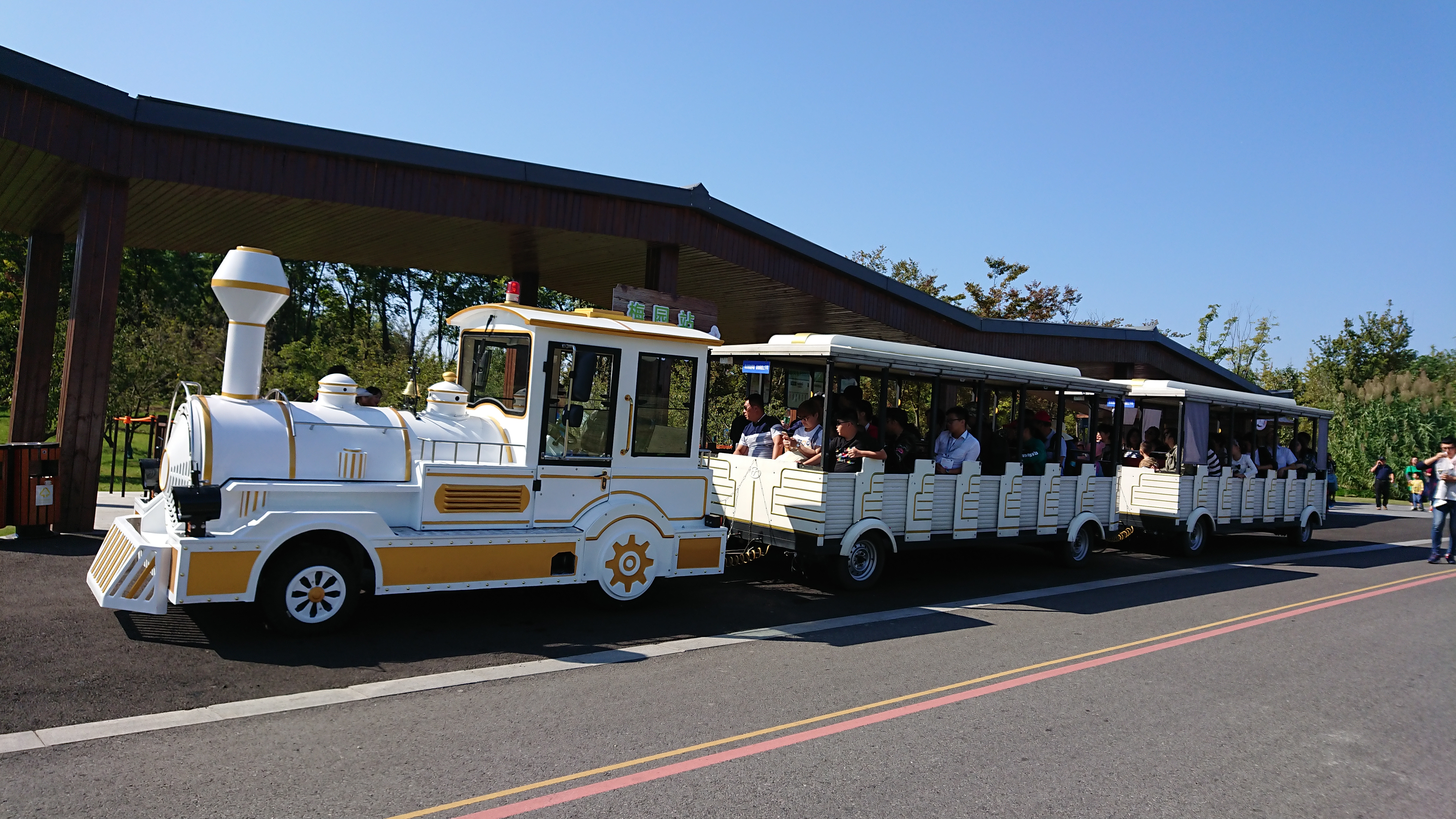 Electric sightseeing train